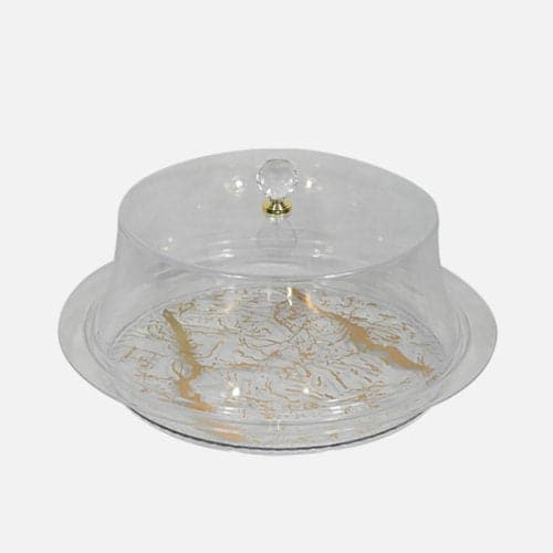 Transparent Serving Box With Diamond Shape Lid