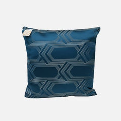 Geometrical Design Cushion Cover 2pc Set Blue And Grey In Color