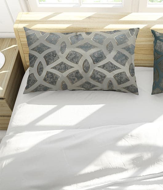 Rectangle Shape Geometrical Design Cushion Cover 2pc SetRectangle Shape Geometrical Design Cushion Cover 2pc Set