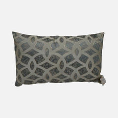 Rectangle Shape Geometrical Design Cushion Cover 2pc Set