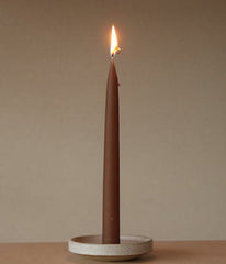 2pc Dark Brown Candle Set
