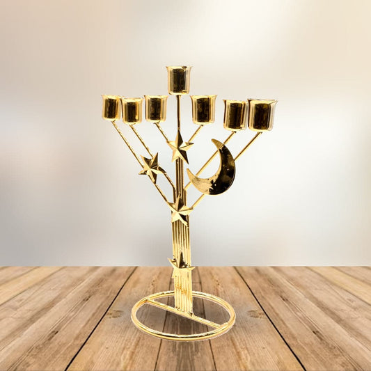Ramadan Gold Metal Candlestand