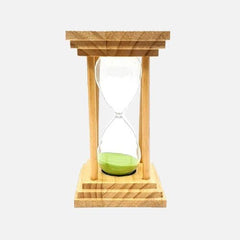 Counter Hourglass 15 Minutes Sand Timer Home Decoration Wooden Retro:
