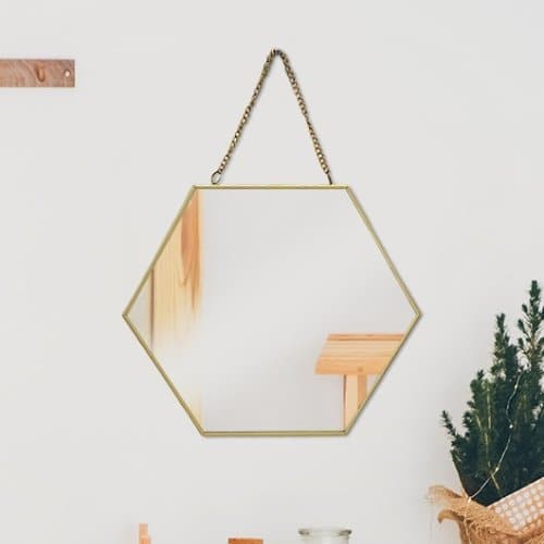 Hexagonal Decorative Mirror