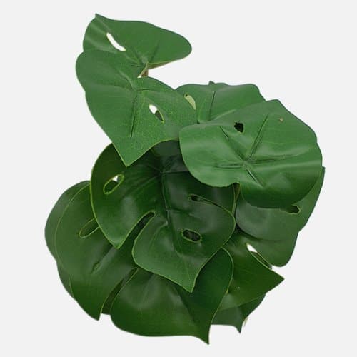 Artificial Swiss Cheese Plant With Vase