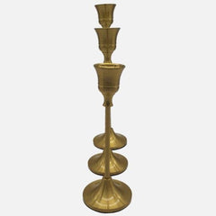 Golden Vintage Style Candle Holders (Set Of 3)