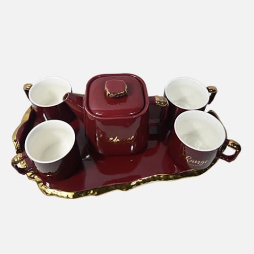 Ornate 6-Piece Tea Coffee Set