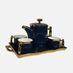 Luxury Ceramic Porcelain 6-Piece Tea Set
