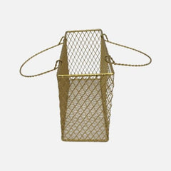 Metal Golden Storage Basket