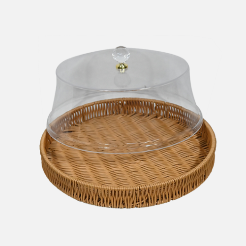 Round Cake Box With Clear Acrylic Lid