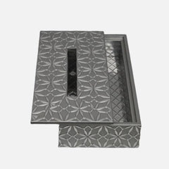 Silver Decorative Tissue Box