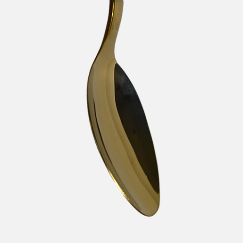 Geometrical Design Golden Spoon Set (6 Pcs)